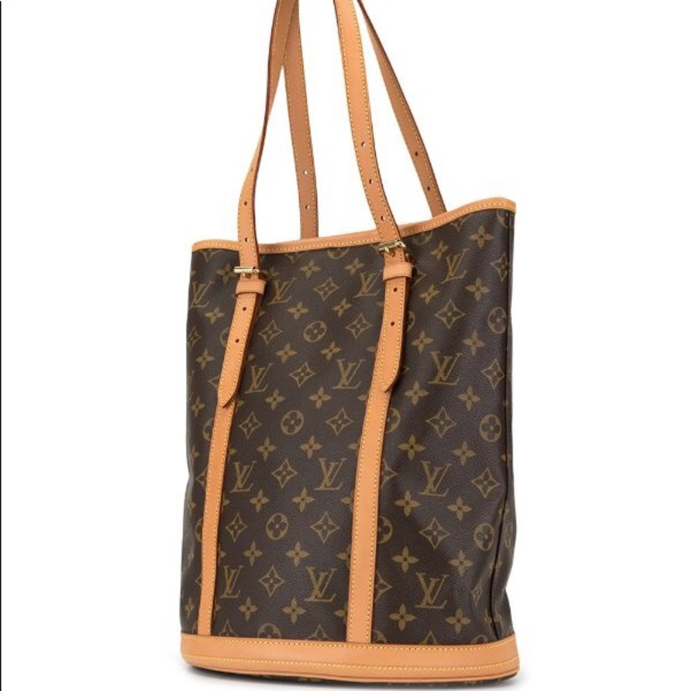 ๐HP๐90โs VTGโขLouis Vuitton GM XLG Bucket Monogram Bag, Authenticitated by Posh - Picture 4 of 16
